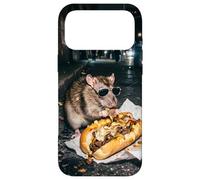 New York Rat Eating a Cheese Steak Gen Z Meme Graphic Case for iPhone 17 Pro Max