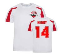 New York Red Bulls Junior Thierry Henry New York Sports Training Jersey in White | Size: 5-6 Years New York Red Bulls White 5-6 Years