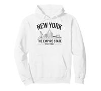 New York Skyline, Empire State, NYC Souvenir, Liberty Pullover Hoodie