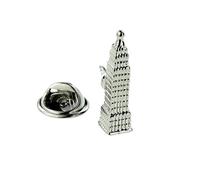 New York Skyscraper Design Lapel Pin Badge
