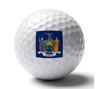 New York State Flag Personalized Golf Balls Gifts for Men Golfers Distance Straighter Shots