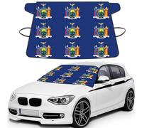New York State Flag Print Car Windshield Snow Cover, Windshield Cover For Ice And Snow Automotive Accessories