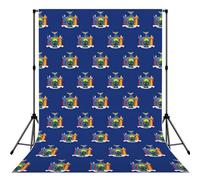 New York State Flag Printed Photography Backdrop, Soft Photo Background With Rod Pocket For Studio, Family Photos, Video Recording & Party Decor - 5x7ft