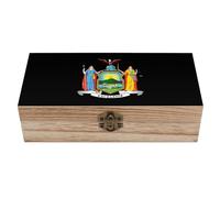 New York State Flag Storage Boxes with Lids Keepsake Treasure Jewellery Box