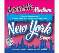 New York Strings NYSA56 Acoustic Guitar Strings Phosphor Bronze Wound - Medium - Innovation - Quality - The New York Strings are a symphony of strings - MADE IN USA