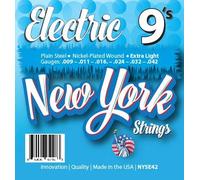 New York Strings NYSE42 Electric Guitar Strings Plain Steel - Extra Light - 9's - Innovation - Quality - The New York Strings are a symphony of strings - MADE IN USA