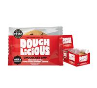 New York Style Soft Baked Chocolate Chip Gourmet Cookies by Doughlicious - Award Winning Snacks - Powered by Oats - individually wrapped Biscuits Multipack - 10 x 82g - Gluten-Free