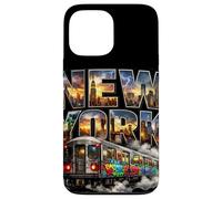 New York Subway Train Graffiti Street Art Hip Hop Colorful Case for iPhone 13 Pro Max