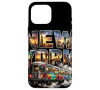 New York Subway Train Graffiti Street Art Hip Hop Colorful Case for iPhone 16 Pro Max