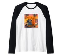 New York Teddy Bear, New York City Friends with Classic Car Raglan Baseball Tee
