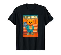 New York Teddy Bear, New York City USA Flag Love Yourself T-Shirt
