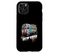 New York Train Graffiti Style NYC Subway Car Case for iPhone 11 Pro