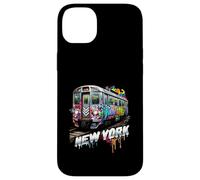 New York Train Graffiti Style NYC Subway Car Case for iPhone 14 Plus