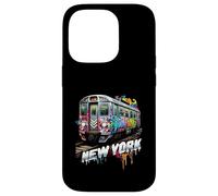 New York Train Graffiti Style NYC Subway Car Case for iPhone 14 Pro