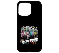 New York Train Graffiti Style NYC Subway Car Case for iPhone 15 Pro Max