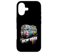 New York Train Graffiti Style NYC Subway Car Case for iPhone 17