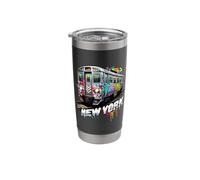 New York Train Graffiti Style NYC Subway Car Stainless Steel Insulated Tumbler