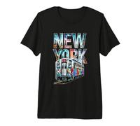 New York Train Graffiti Style NYC Subway Car Street Hip Hop Premium T-Shirt