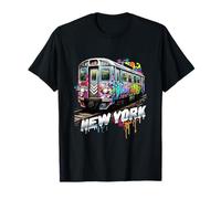 New York Train Graffiti Style NYC Subway Car T-Shirt