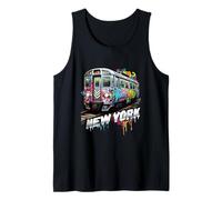 New York Train Graffiti Style NYC Subway Car Tank Top