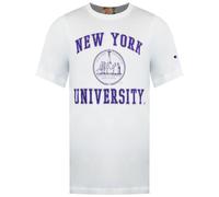 New York University White T-Shirt Champion White XL