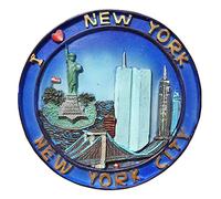 New York USA America Refrigerator Magnet 3D Round Travel Sticker Souvenirs Collection,Home & Kitchen Decoration,USA Fridge Magnet from China