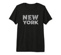 New York USA Capital Hatch Design Premium T-Shirt