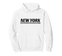 New York USA Checkered Flag NY Racing Motorsports Pullover Hoodie
