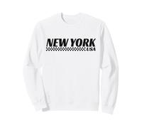 New York USA Checkered Flag NY Racing Motorsports Sweatshirt