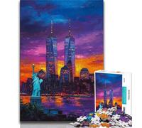 New York, USA Jigsaw Puzzles for Teenagers 2000 Piece Puzzle,Game Toys Every Piece Is Unique - Challenging Family Fun Game 70x100cm
