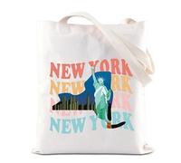 New York Vacation Tote Bag New York State Travel Tote Bag Statue of Liberty Souvenir Gift Empire State Girl Trip Bag (U.NY Tote)