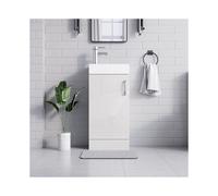 (New York, White) BELOFAY 400mm Bathroom Vanity Unit With Basin