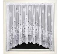 New York White Lace Jardiniere Net Curtain Panel 150" x 36"