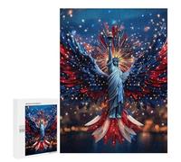 New York with Wings Vertical Wooden Jigsaw Puzzles for Adults Challenge Intelligent Puzzle Letter on Back Picture Home Decor