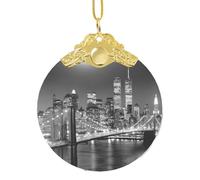 New York Xmas Ornament, Hanging Ornaments For Christmas Tree Holiday Decor Creative Gifts