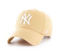 47 Brand Adjustable Cap New York Yankees MLB Loop Label Clean Up Light Tan Beige