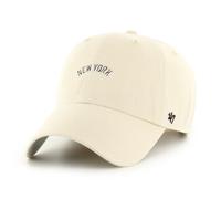 New York Yankees baseball cap MLB Base Runner Script Clean Up Beige TU
