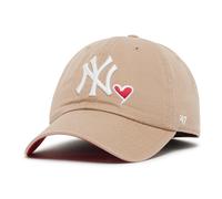 New York Yankees Cap Adult 47 Brand MLB Baseball Clean Up Khaki Hat - New