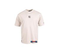 New York Yankees Men's T-Shirt NY MLB New Era Fan Item Oversized 100% Cotton + Fanergy Grape Sugar