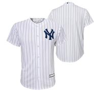 New York Yankees MLB Kids Youth 4-20 White Home Team Jersey, White, 7