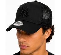 New York Yankees New Era All Black Clean Trucker Cap