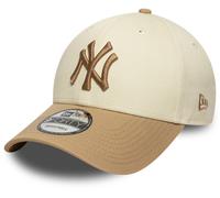 New York Yankees New Era Baseball Cap 9Forty Colour Block Cream/Camel Cap