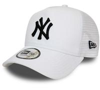 New Era New York Yankees 9FORTY A-Frame MLB Baseball Trucker Cap Hat - White