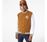 New York Yankees Varsity Jacket Long Sleeve New Era Mens Brown
