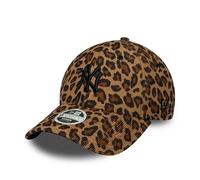New York Yankees women's baseball cap New Era 9Forty Leopard Cord Marron TU
