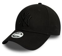 New York Yankees Womens New Era 9Forty Essential All Black Baseball Cap