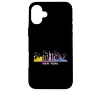 New Yorkers Skyline Colorful Cityscape New York Case for iPhone 16 Plus