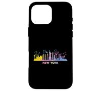 New Yorkers Skyline Colorful Cityscape New York Case for iPhone 16 Pro Max