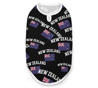 New Zea-land Flag Dog Shirt for Dogs & Cats Soft Breathable Pet Vest T Shirt Lightweight Dog Tank Top S