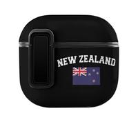 New Zea-land Flag Headphone & Earphone Cases Compatible with Airpod 4 Scratch-Resistant PC Protective Cover with Secure Buckle